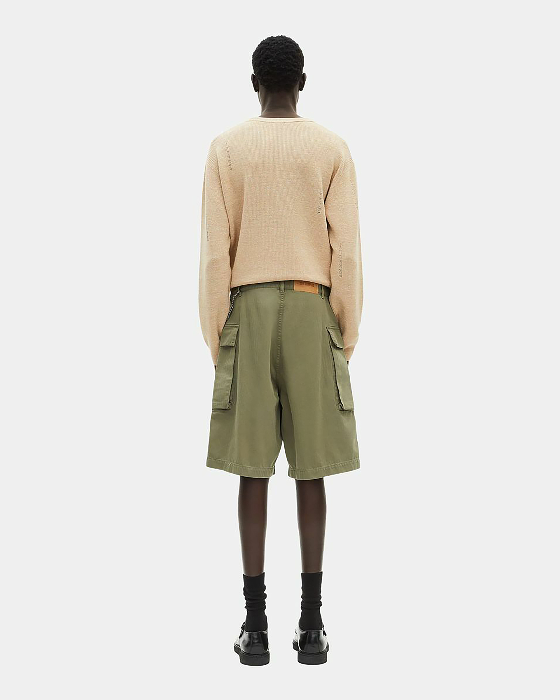 Khaki Bermuda cargo shorts