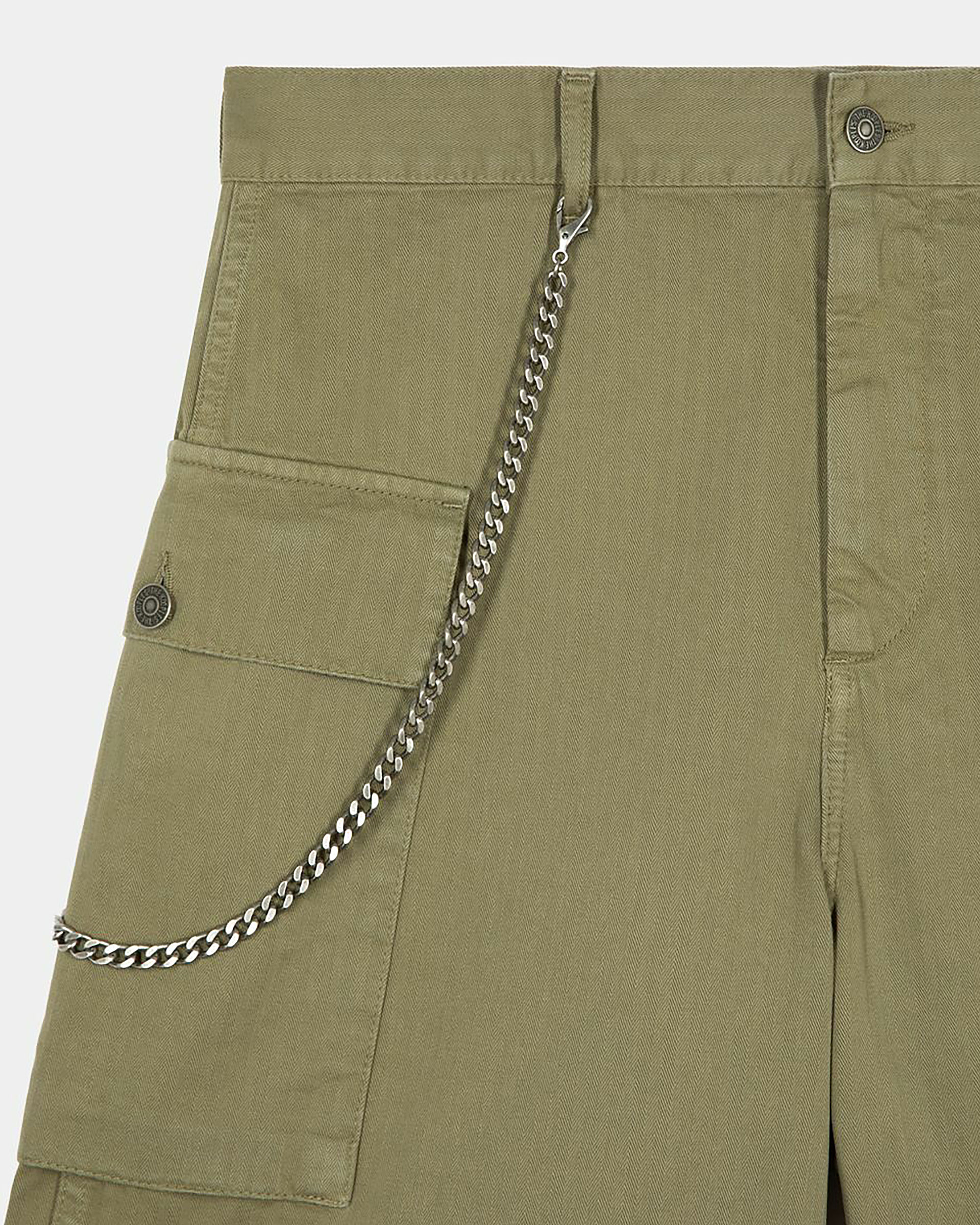 Khaki Bermuda cargo shorts