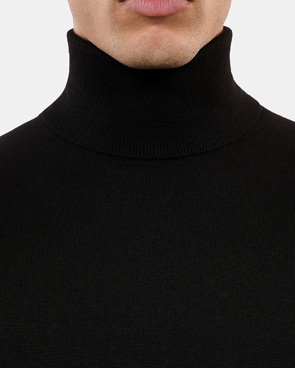 Black wool sweater