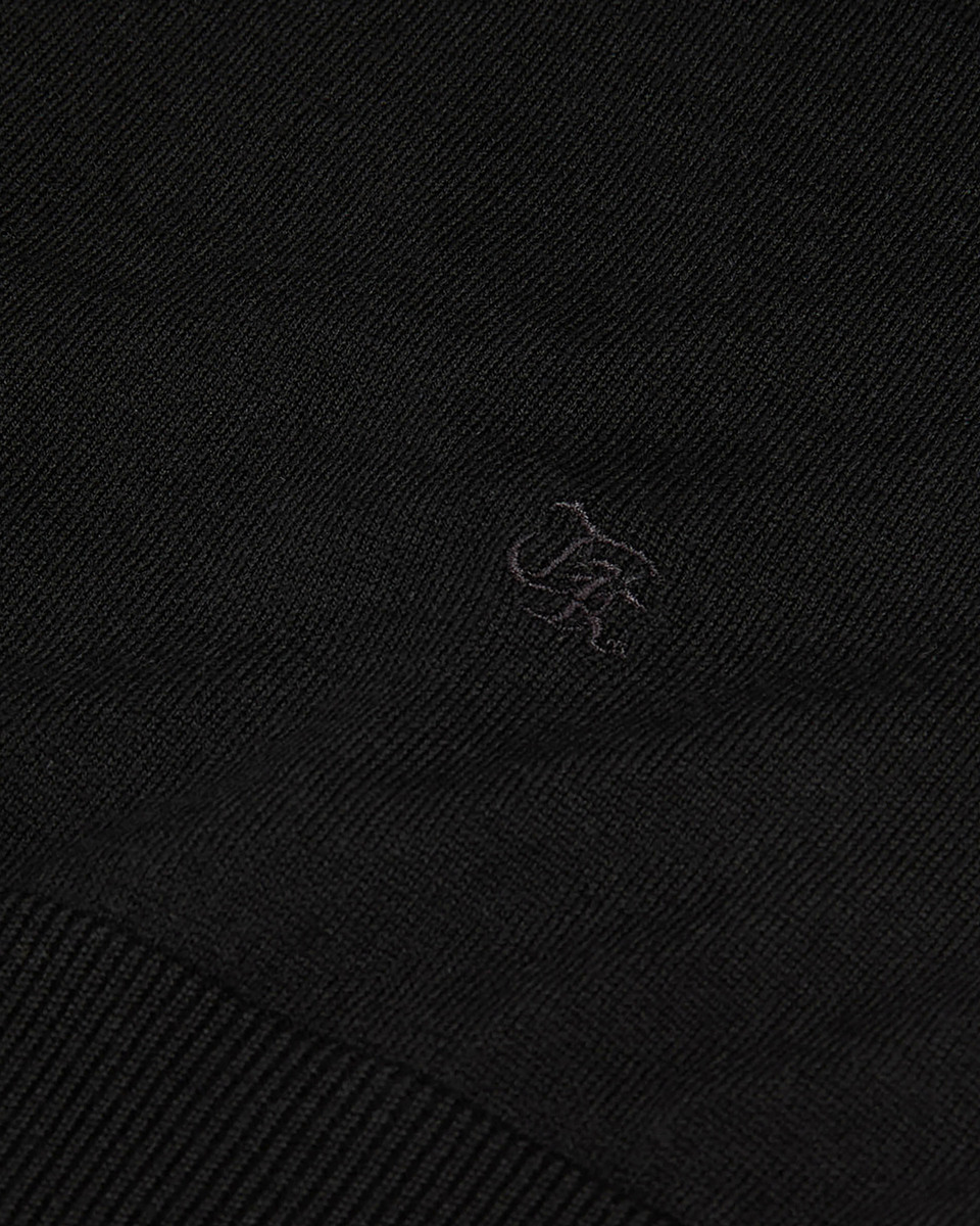 Black wool sweater