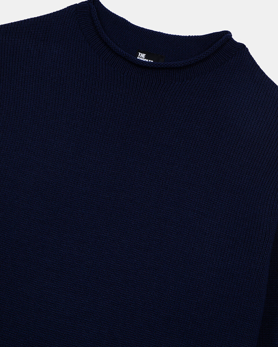 Navy wool sweater