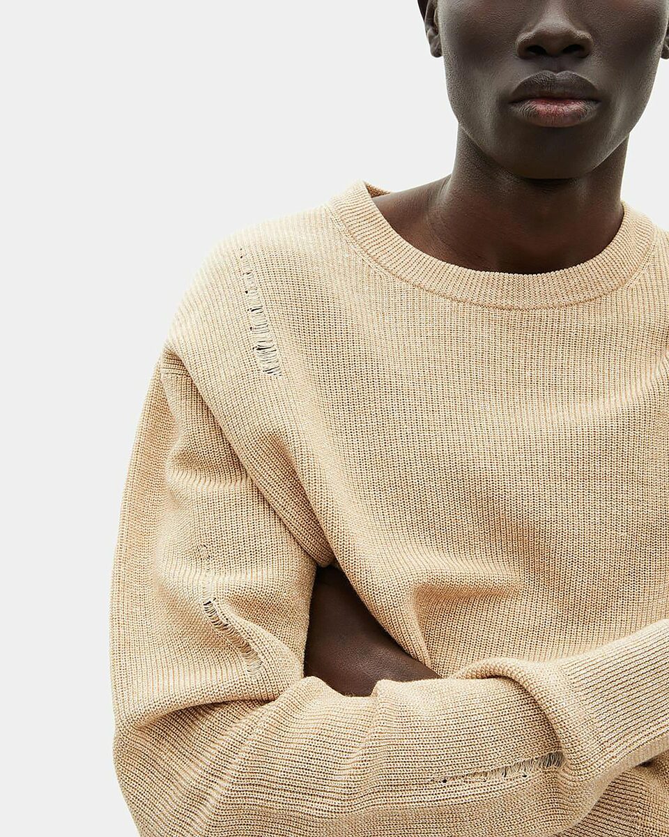 Wool and linen sweater
