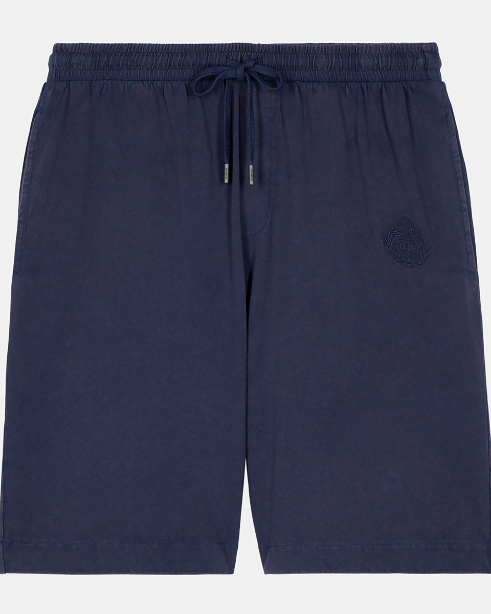 Shorts with blue crest