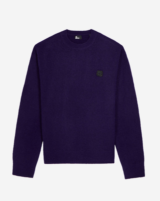 Purple wool and alpaga blend sweater