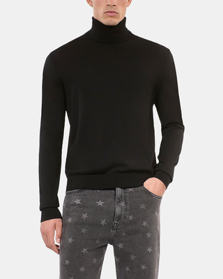 Black wool sweater