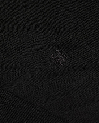 Black wool sweater