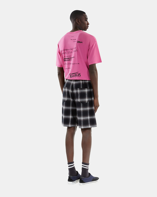Black checked Bermuda shorts