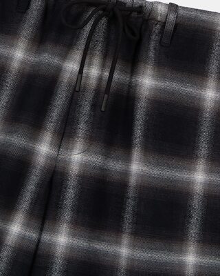 Black checked Bermuda shorts