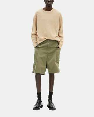Khaki Bermuda cargo shorts