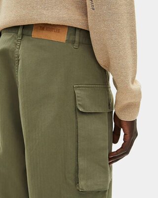 Khaki Bermuda cargo shorts