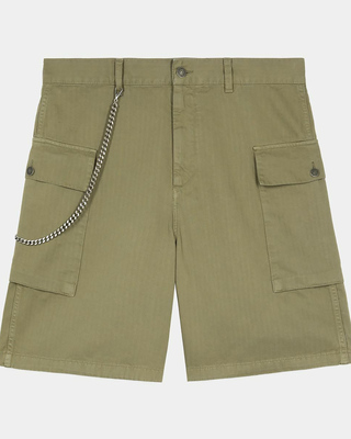 Khaki Bermuda cargo shorts