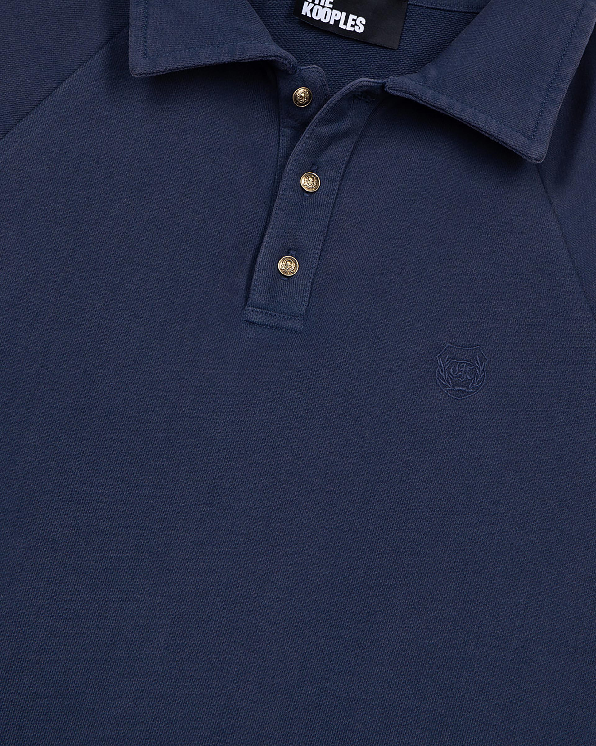 Navy blue polo neck sweatshirt