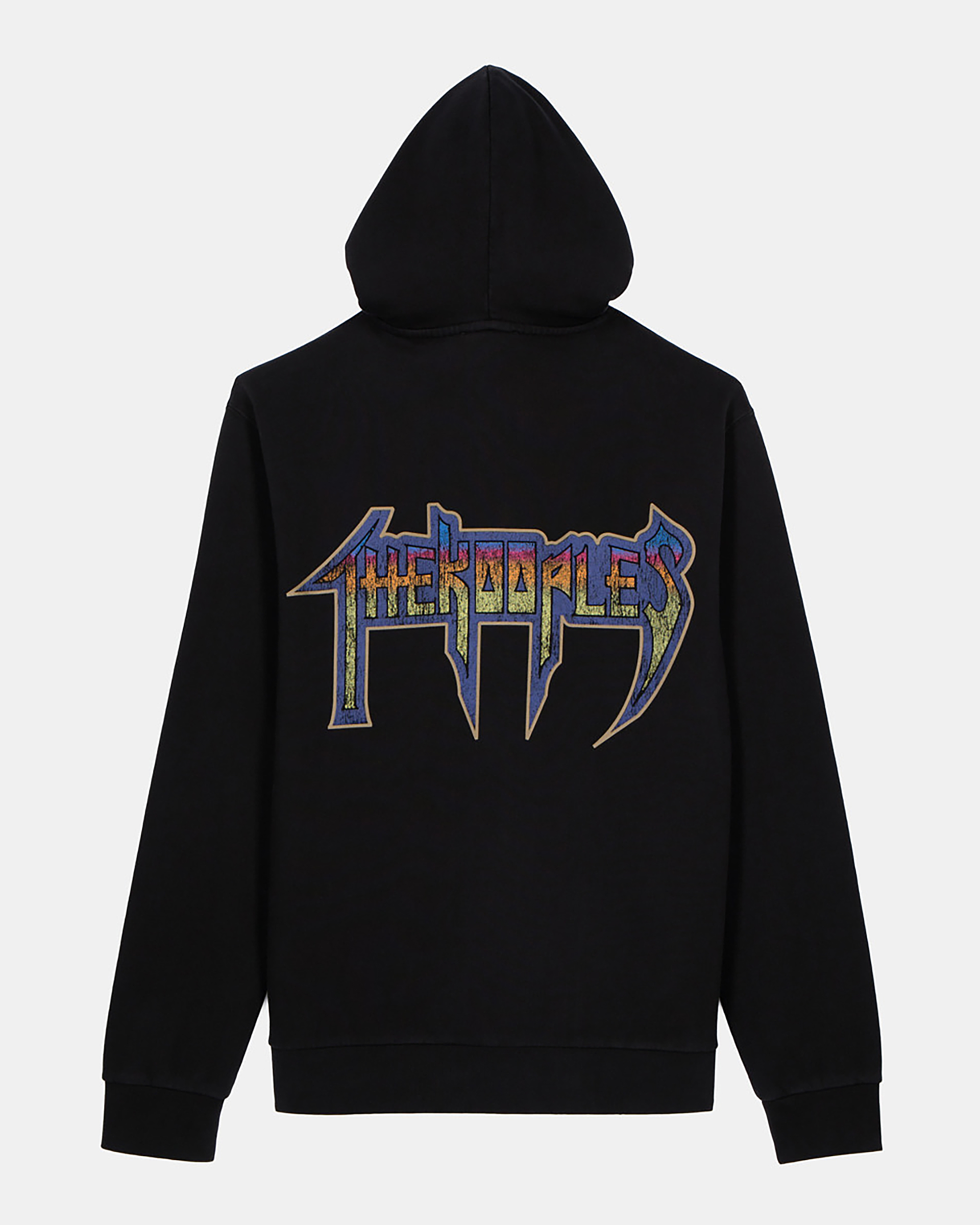 Hooded sweatshirt with black screen print