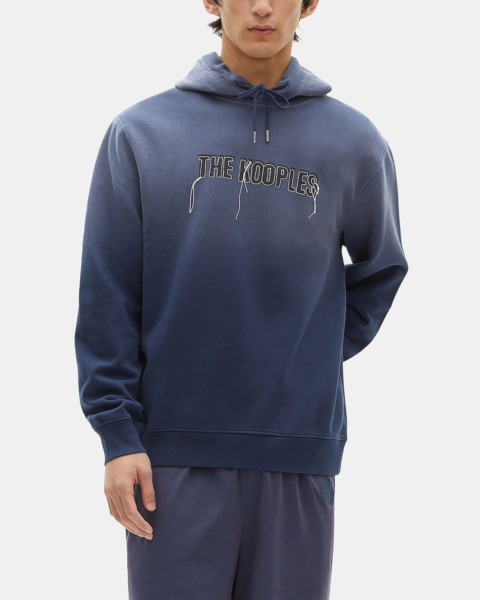 Sweatshirt with faded navy logo