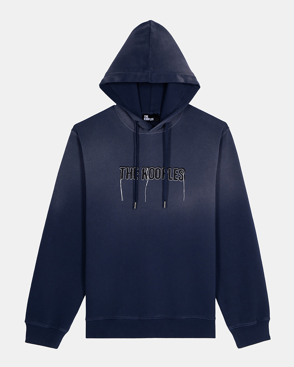 Sweatshirt with faded navy logo