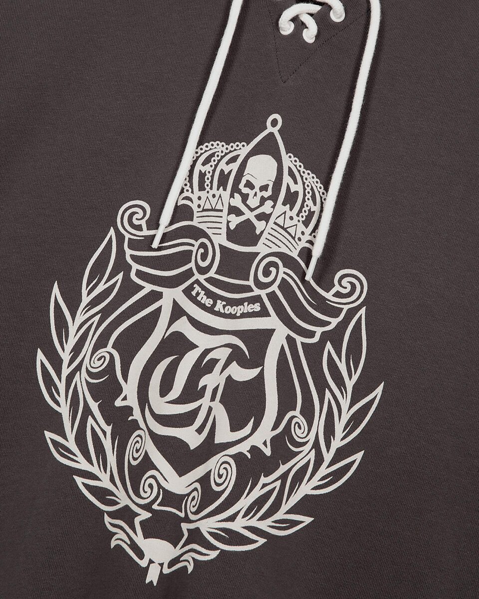 Sweatshirt with black crest