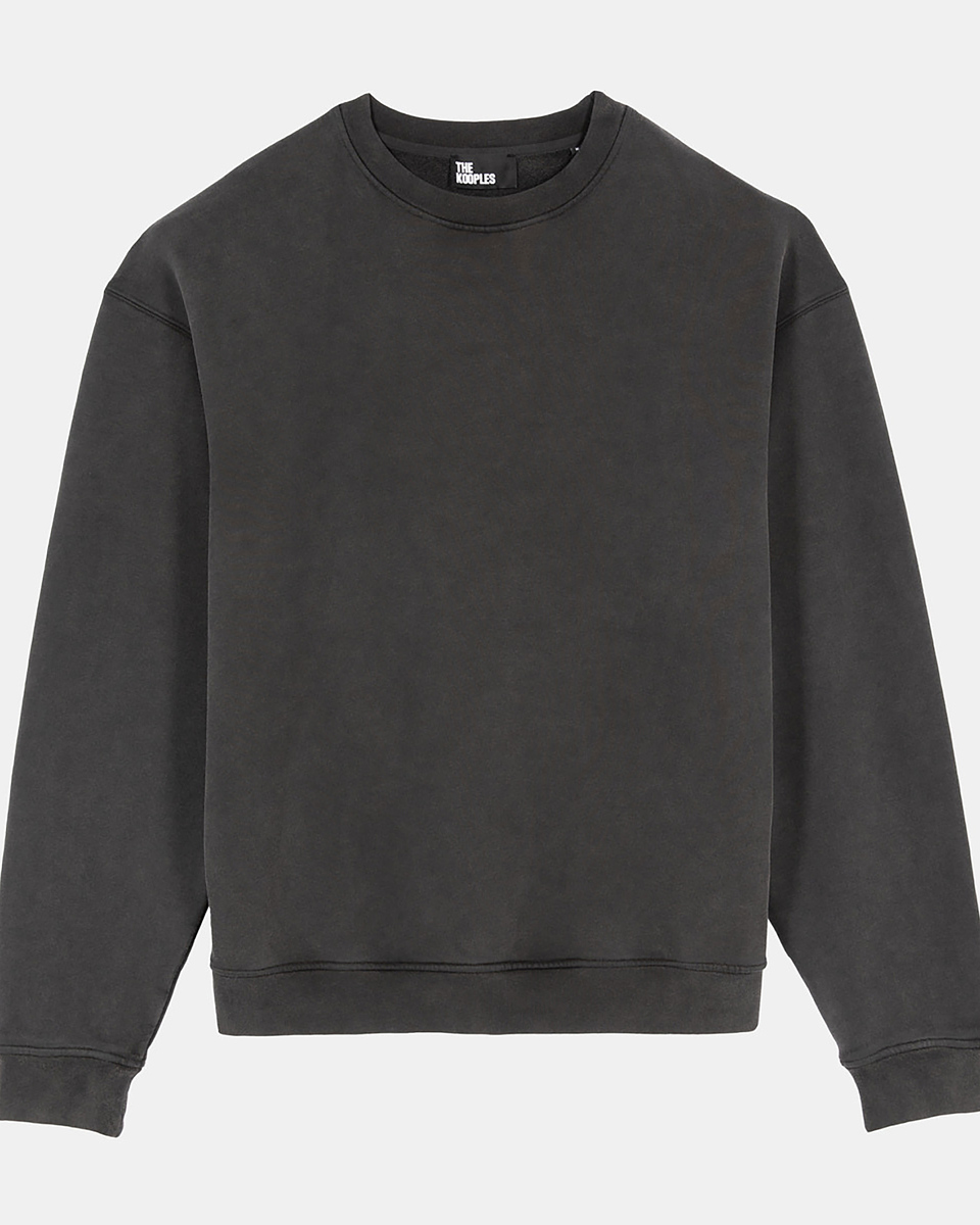 Sweatshirt with faded black screen print