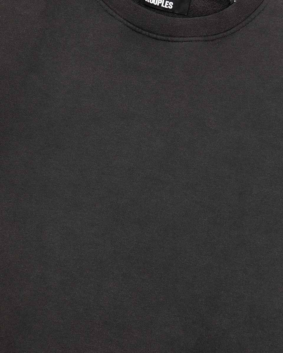 Sweatshirt with faded black screen print
