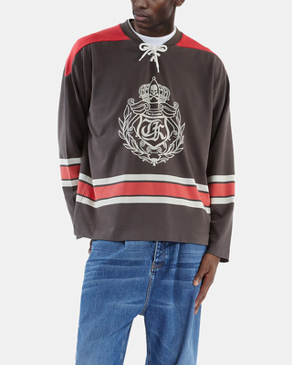 Sweatshirt with black crest