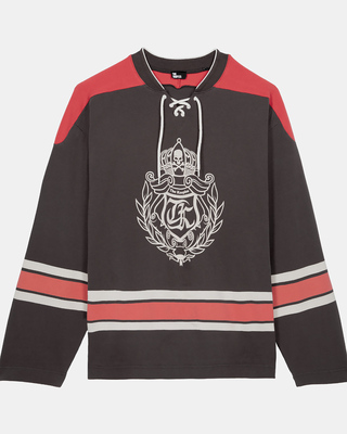 Sweatshirt with black crest