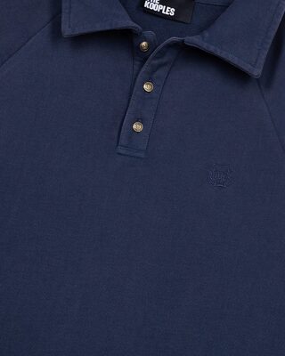 Navy blue polo neck sweatshirt