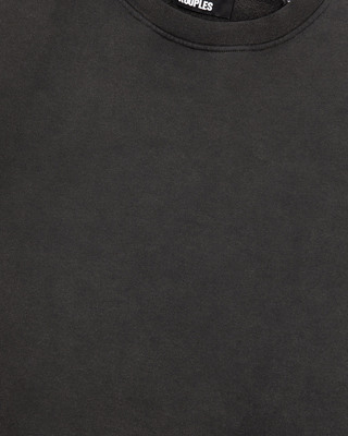 Sweatshirt with faded black screen print