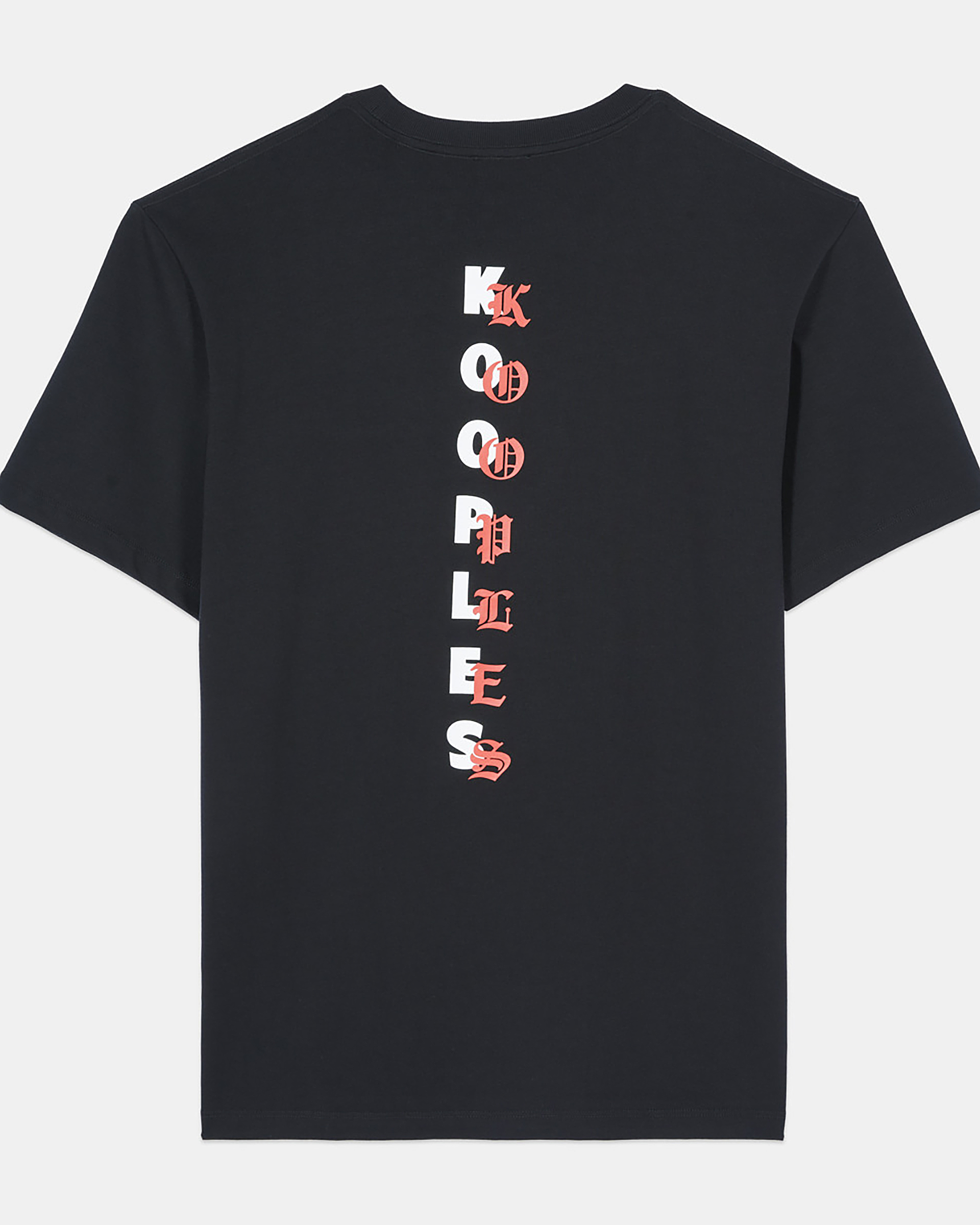 Men's black t-shirt with Logo serigraphy