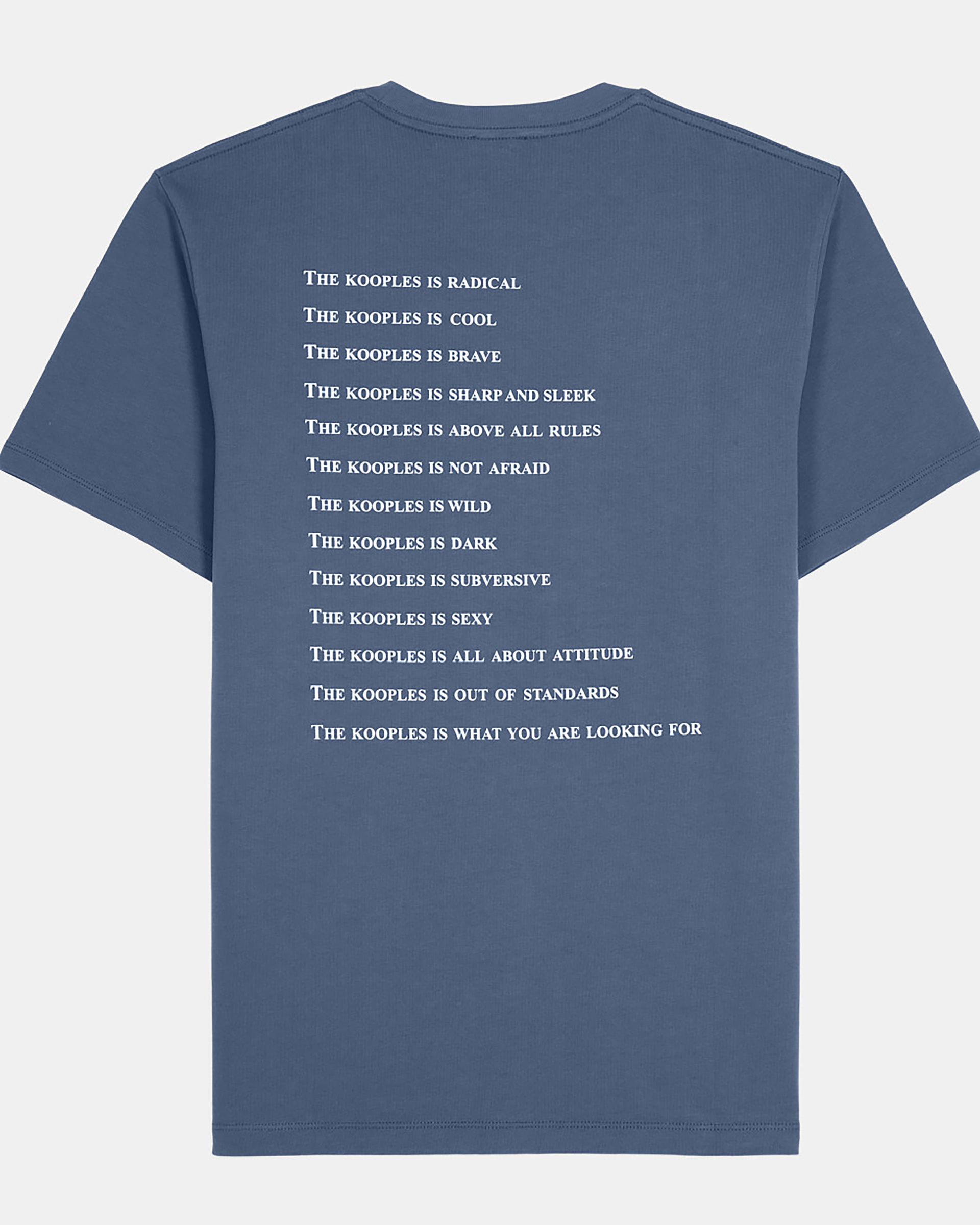 'What Is' T-shirt, dark blue