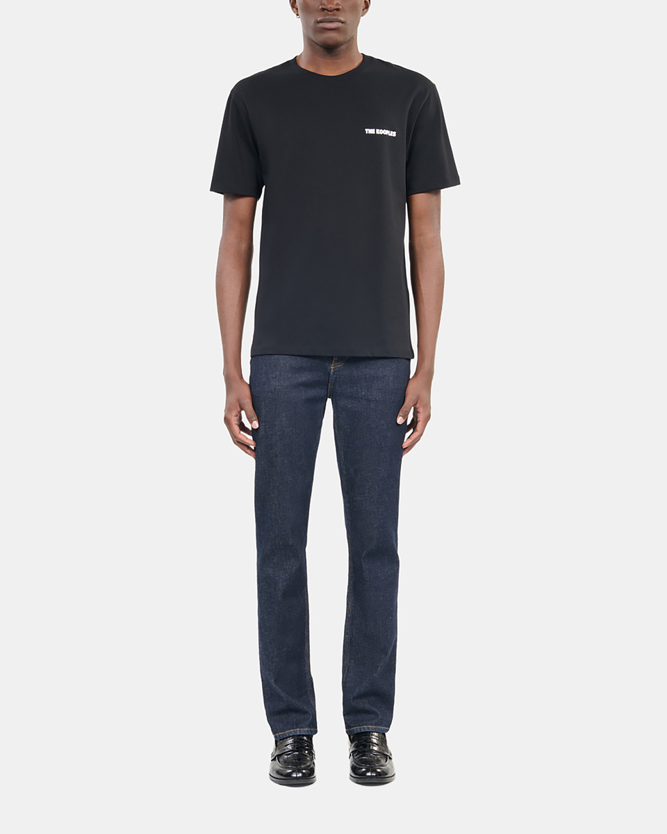 Men's black t-shirt with Logo serigraphy