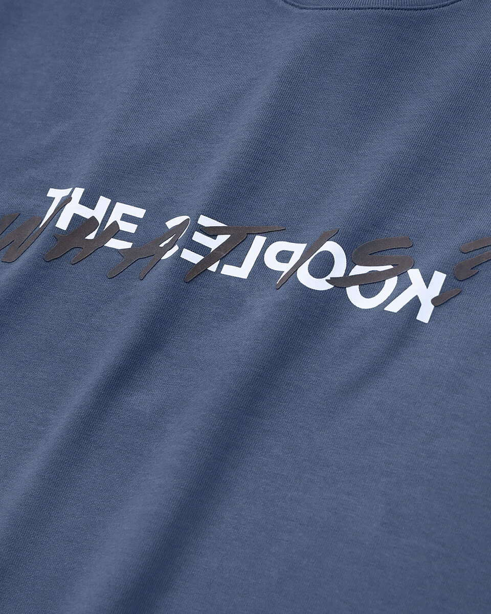 'What Is' T-shirt, dark blue