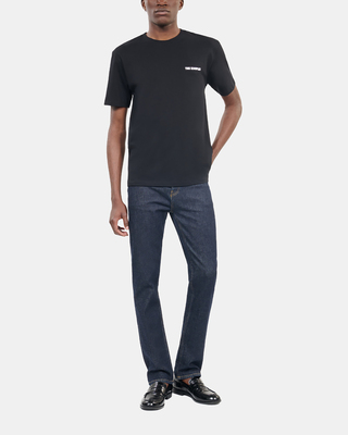 Men's black t-shirt with Logo serigraphy