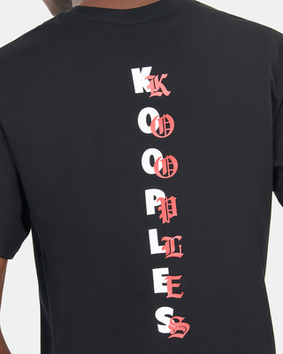Men's black t-shirt with Logo serigraphy