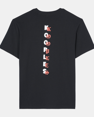 Men's black t-shirt with Logo serigraphy