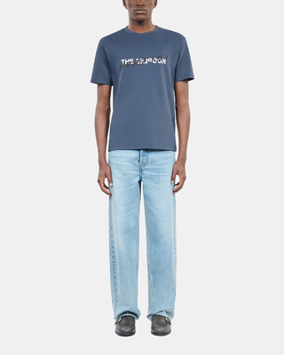 'What Is' T-shirt, dark blue