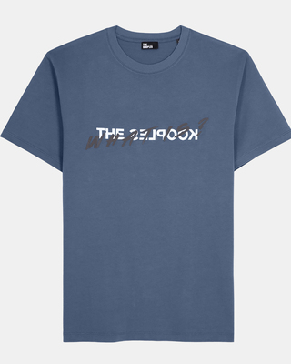 'What Is' T-shirt, dark blue