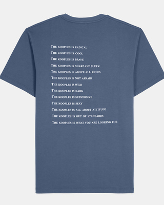 'What Is' T-shirt, dark blue
