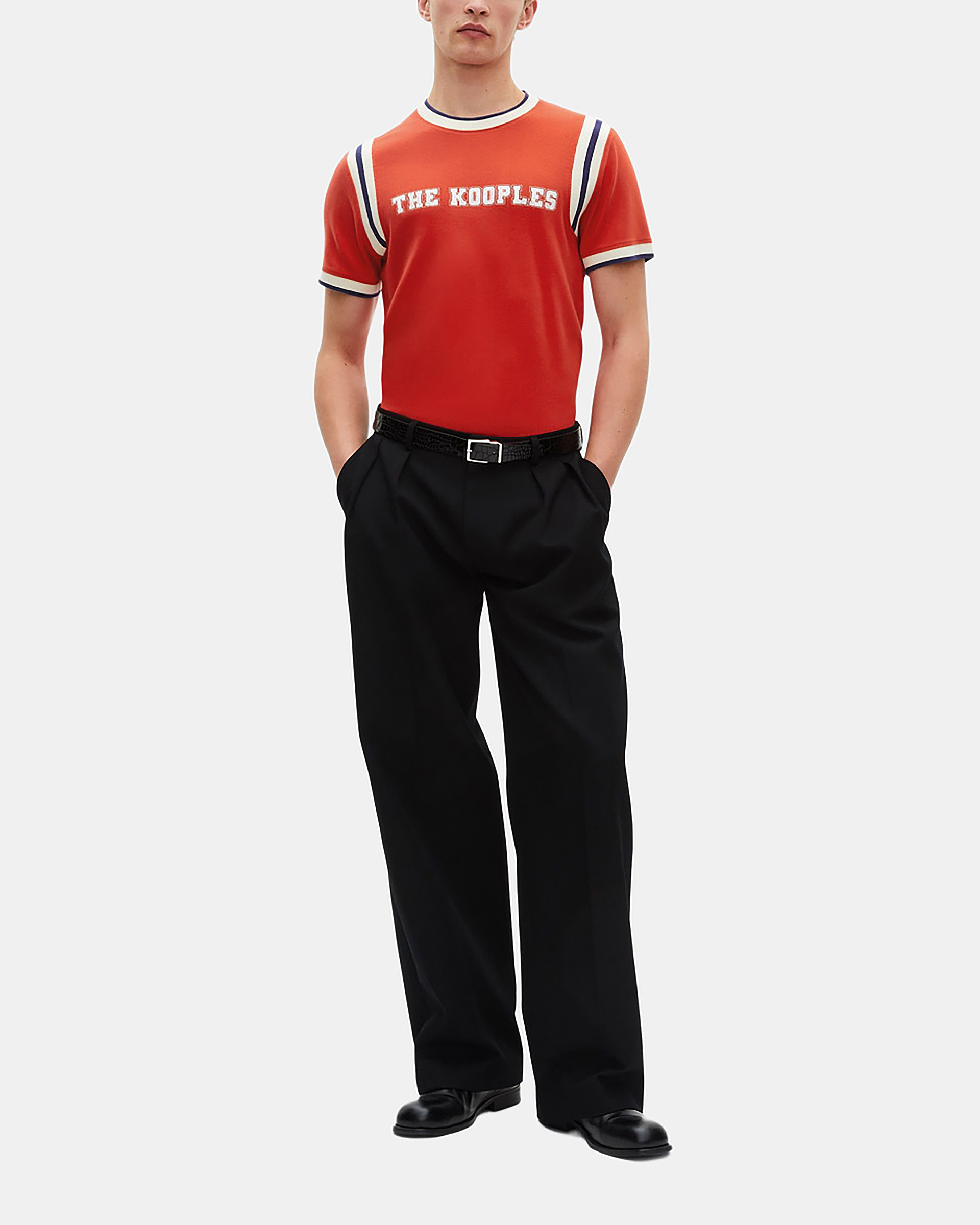T-shirt with red logo