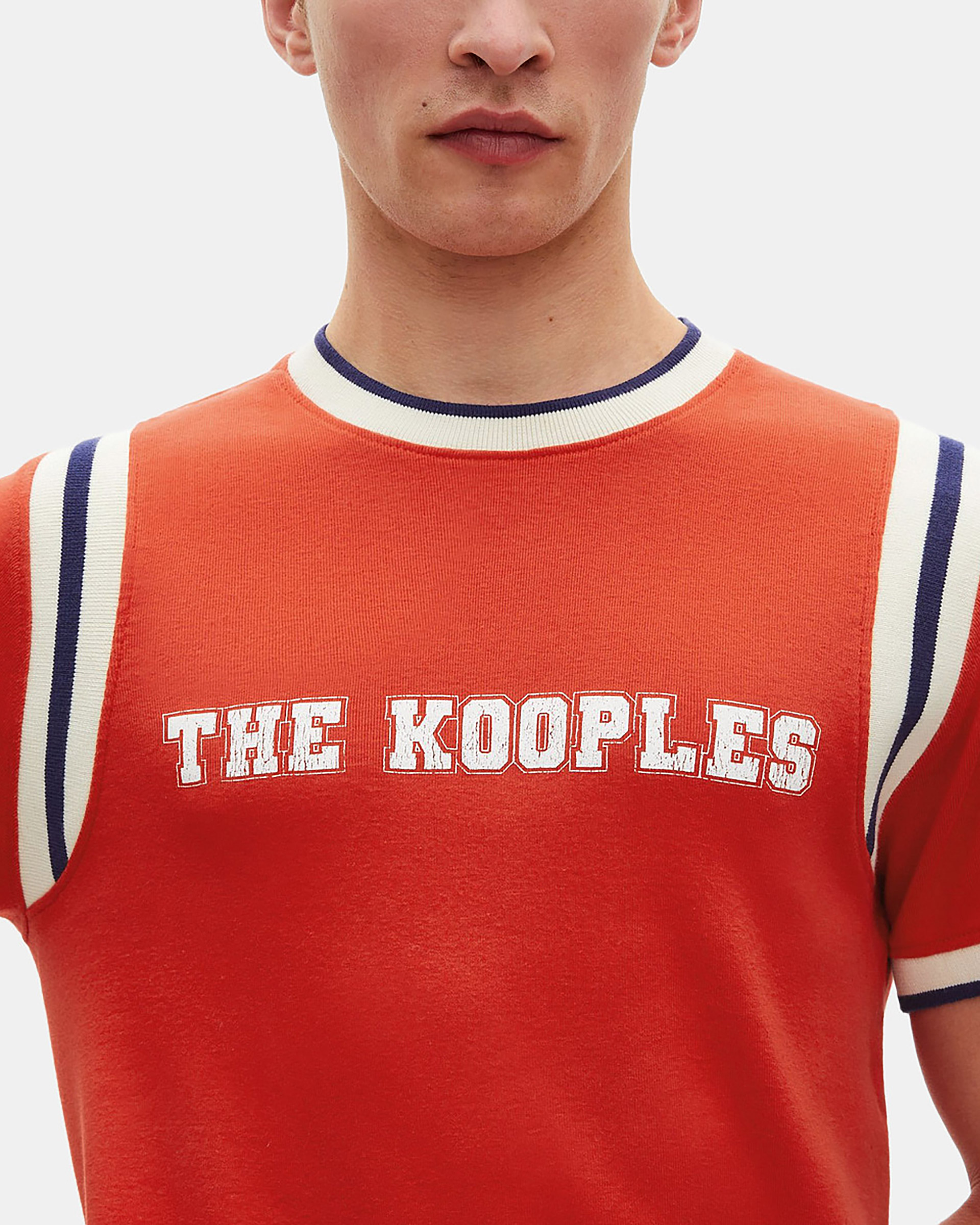 T-shirt with red logo