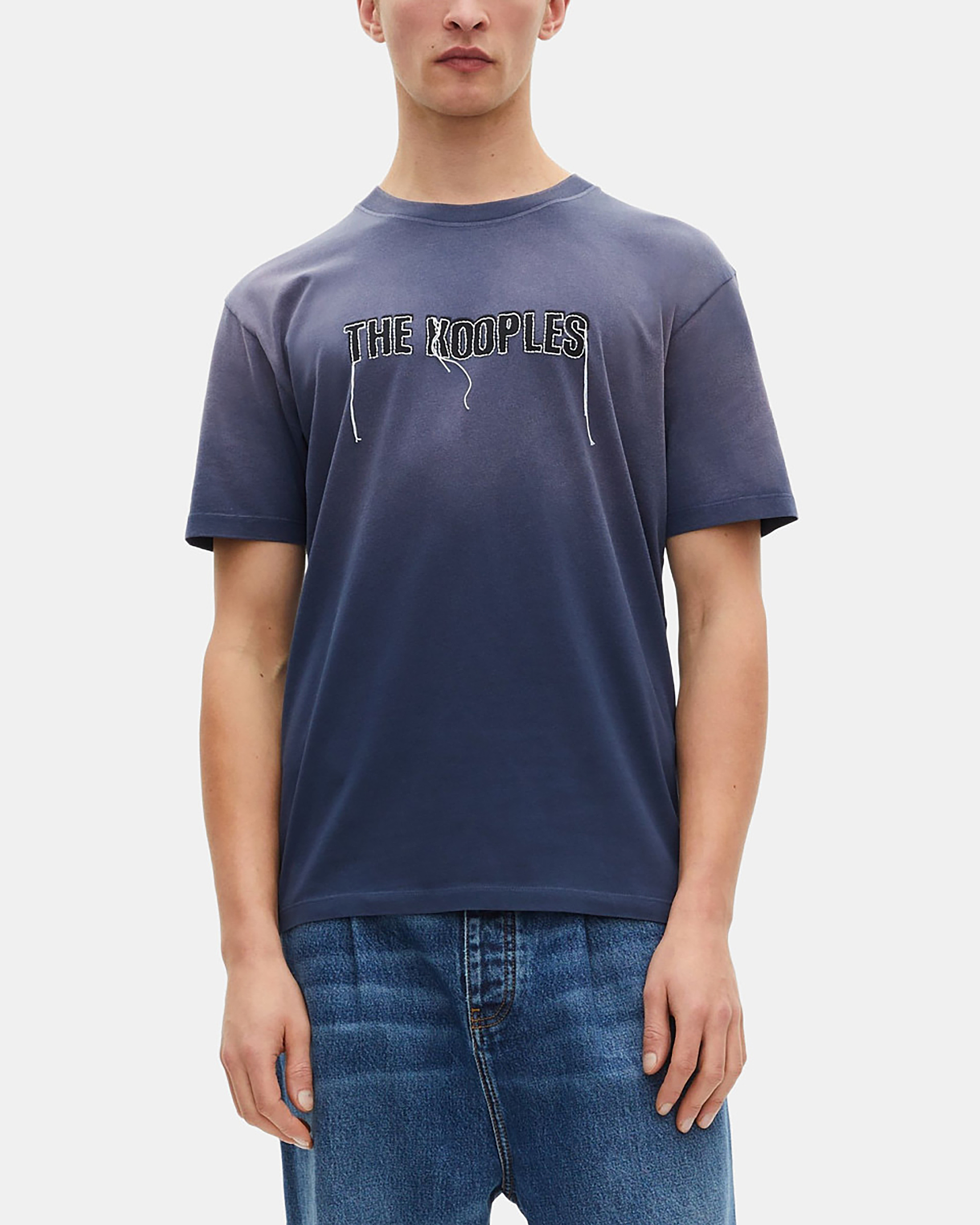 Navy Blue Faded Logo T-Shirt