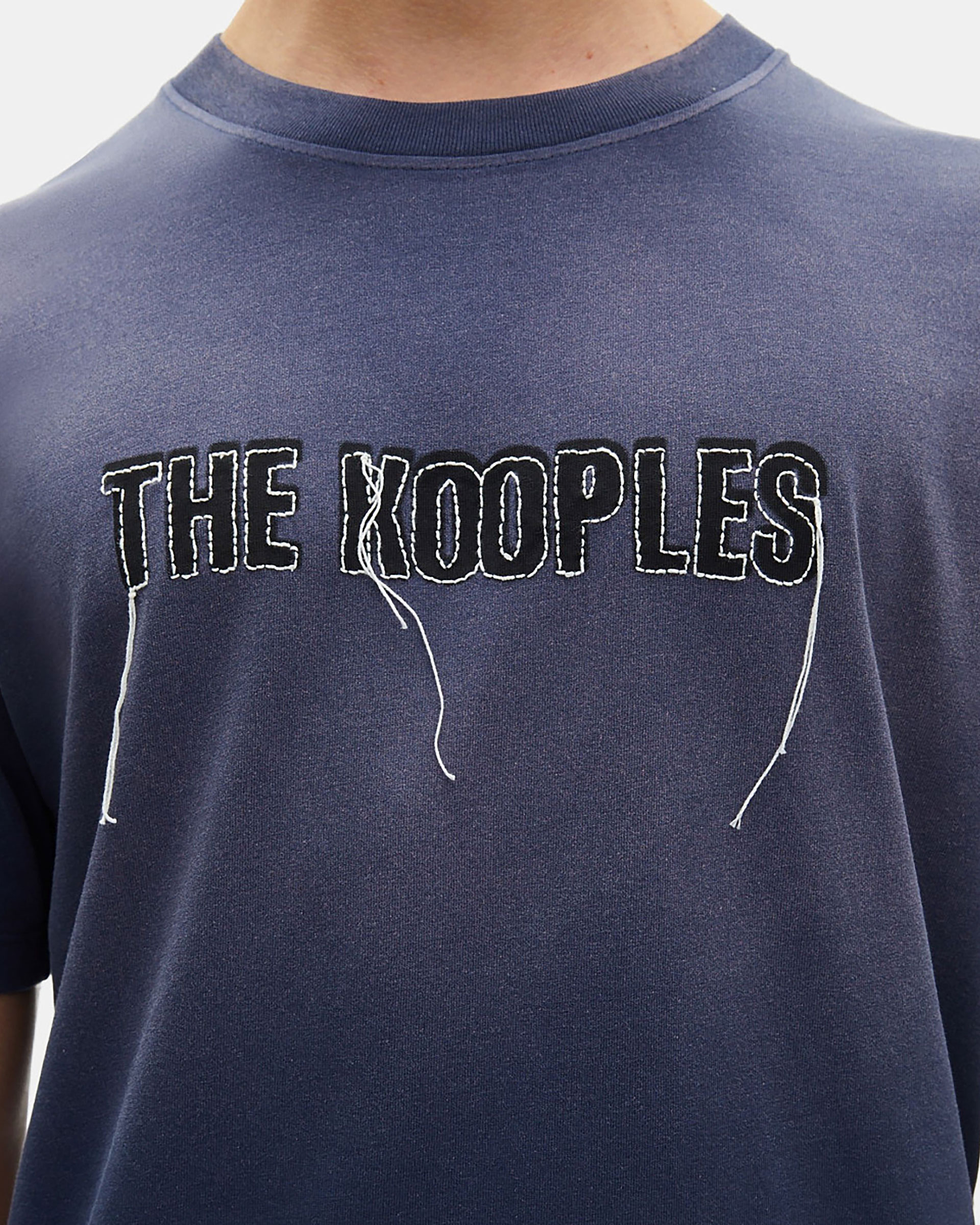 Navy Blue Faded Logo T-Shirt