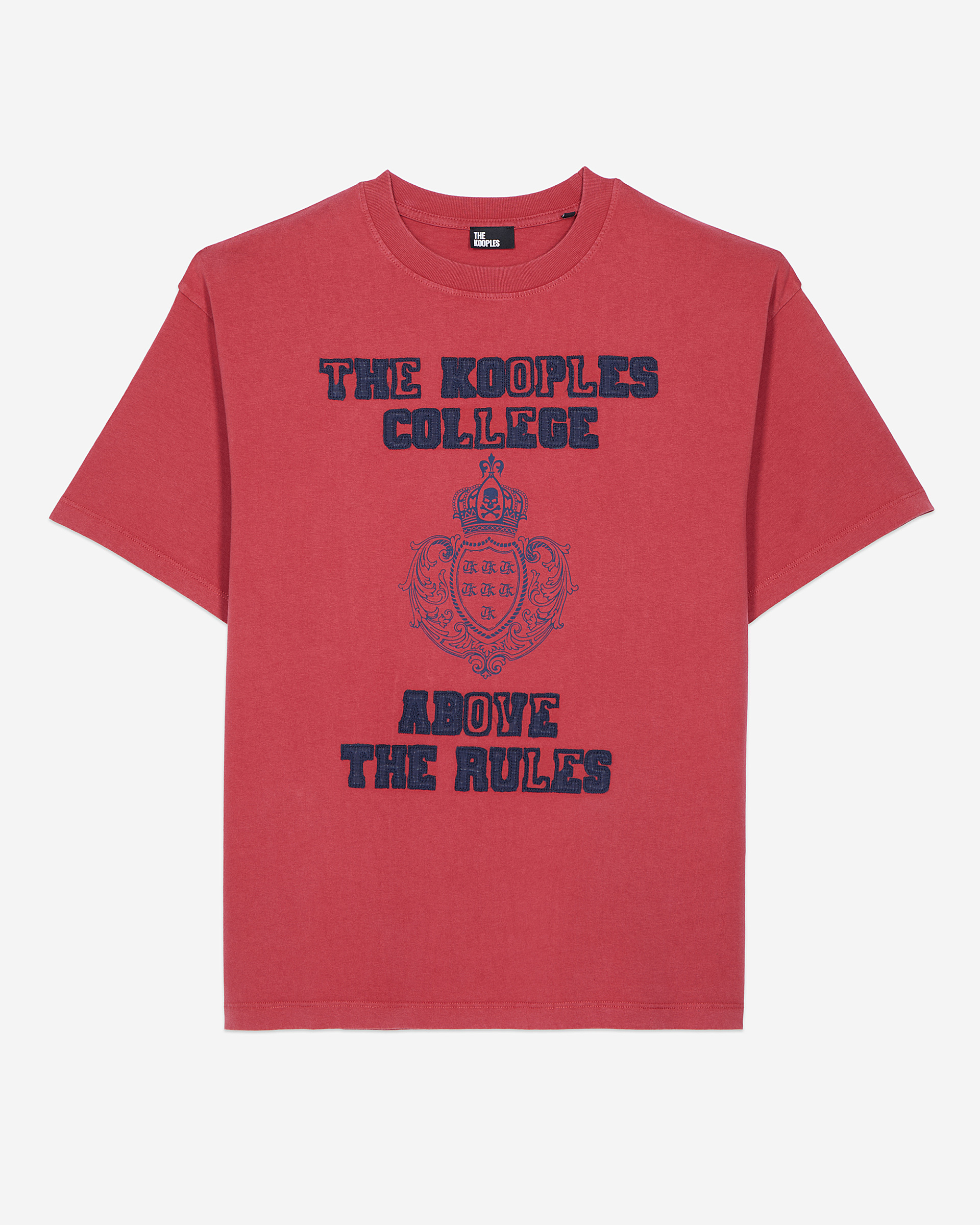 T-shirt with red screen print