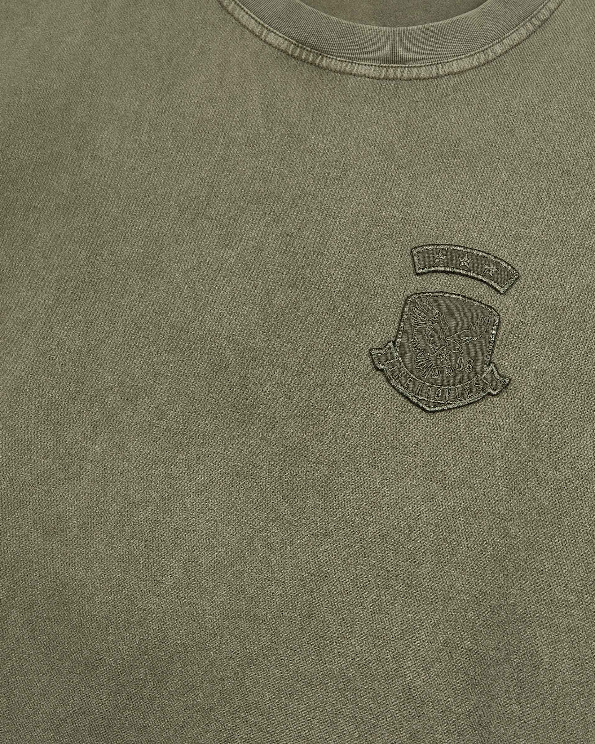 T-shirt with khaki patches