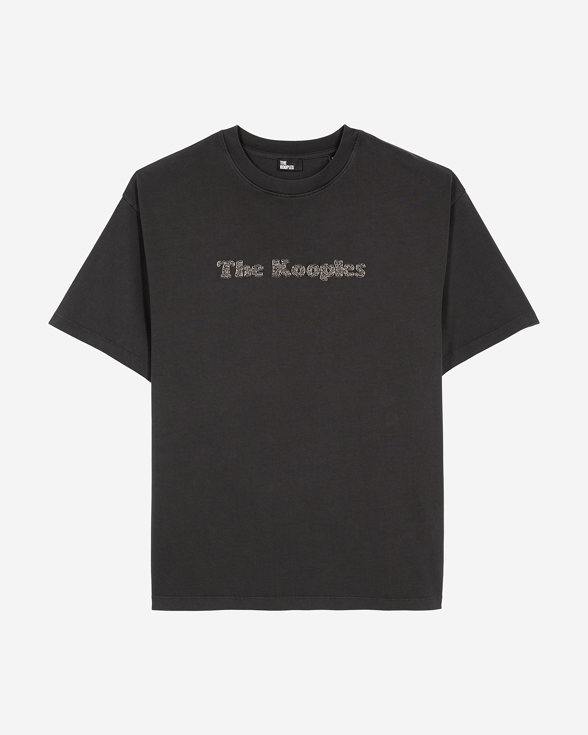 T-shirt with faded black logo