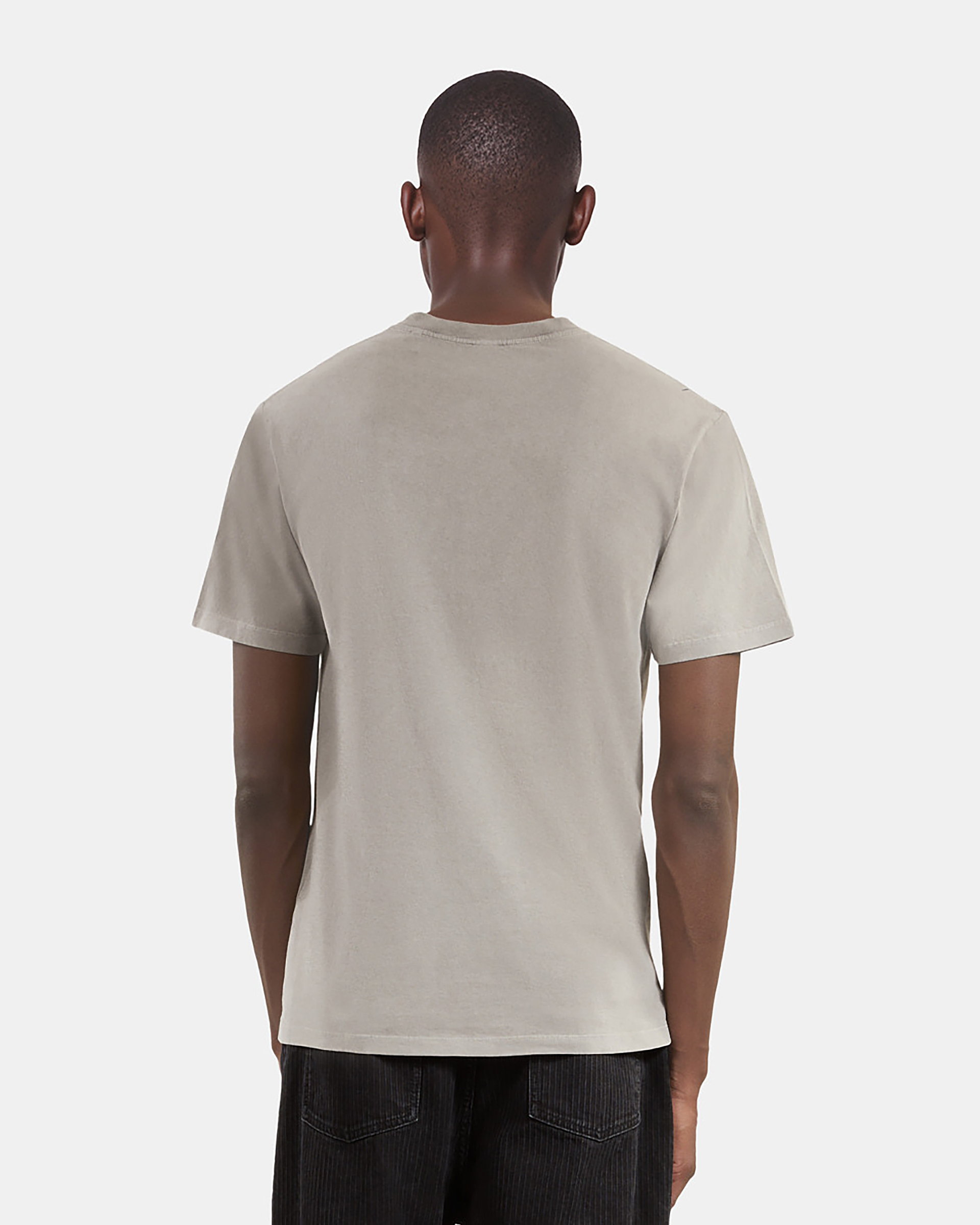 T-shirt with grey screen print