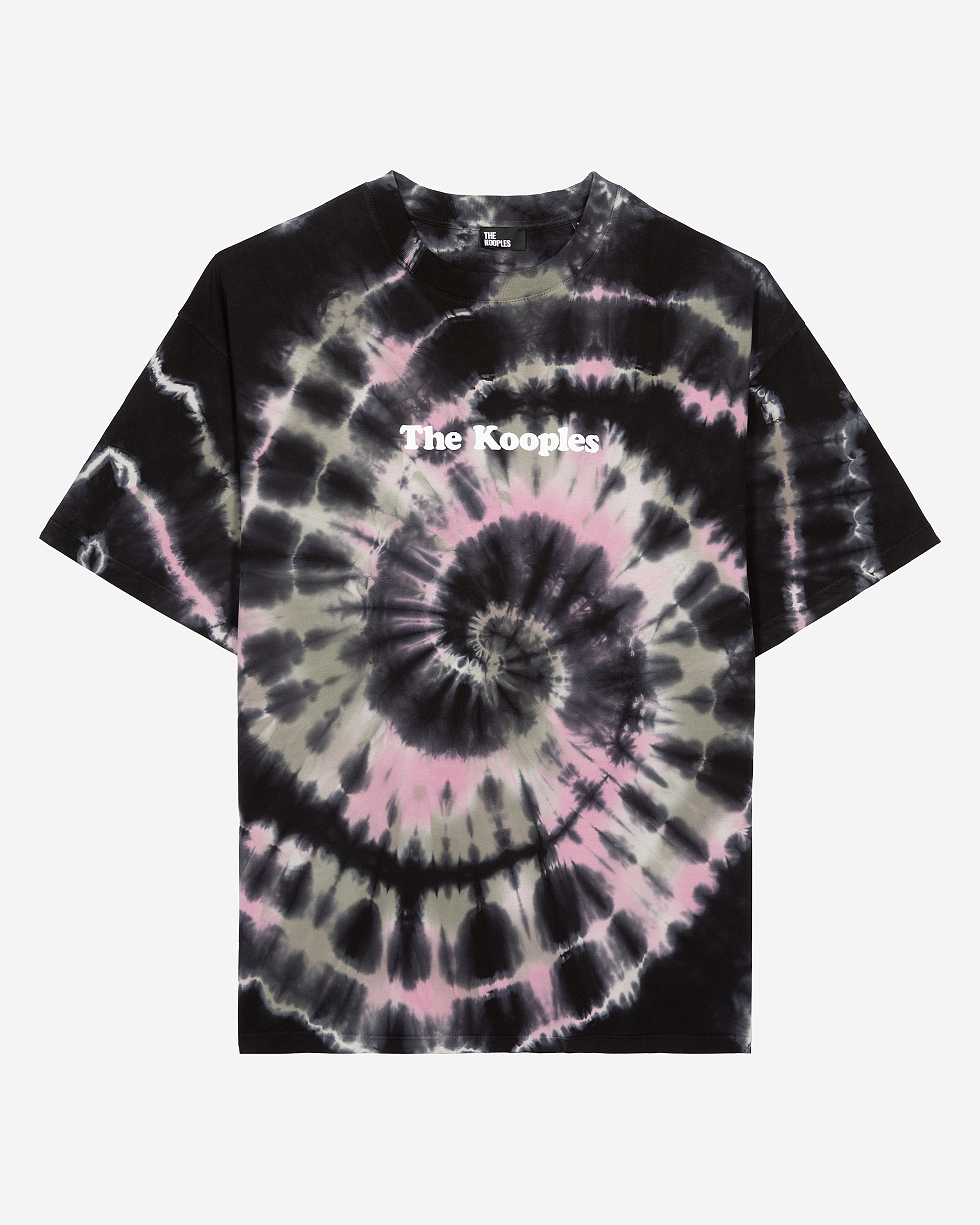 Black tie-dye t-shirt