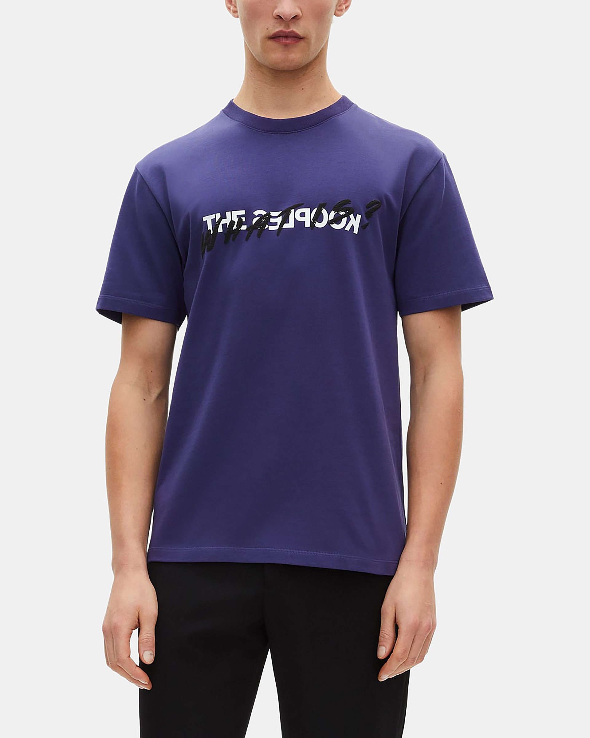 What is navy blue t-shirt