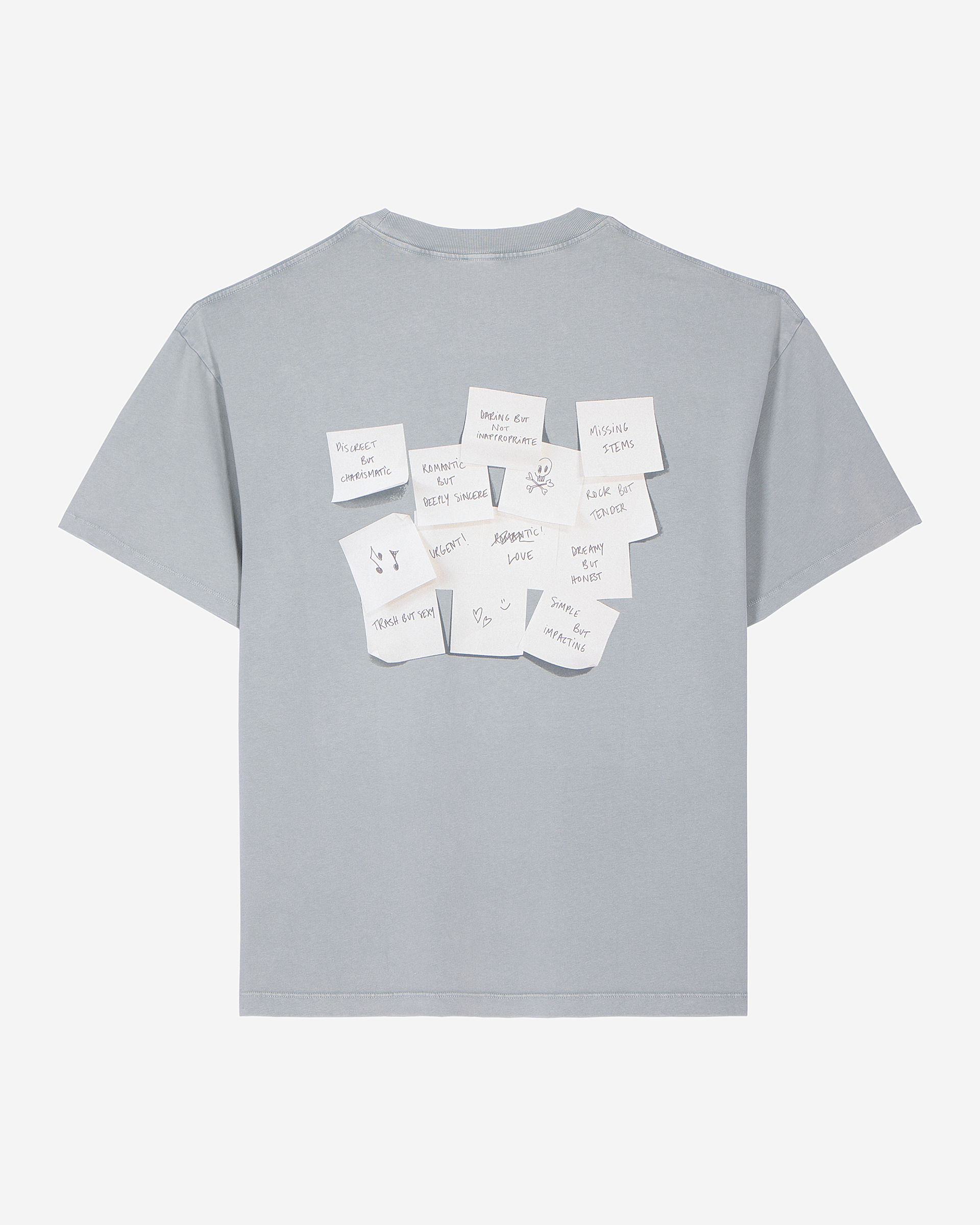 T-shirt with blue screen print