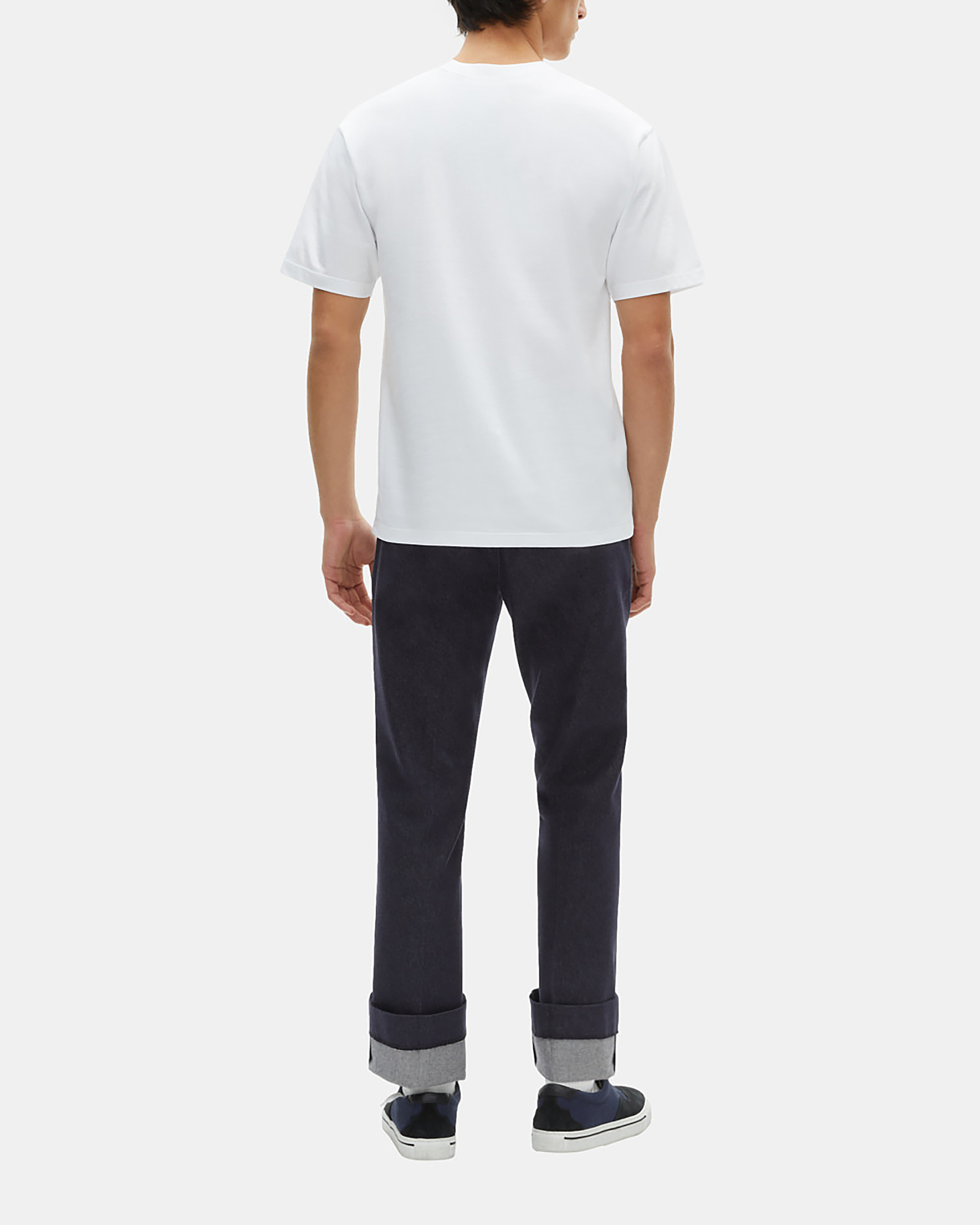 T-shirt with white flocking