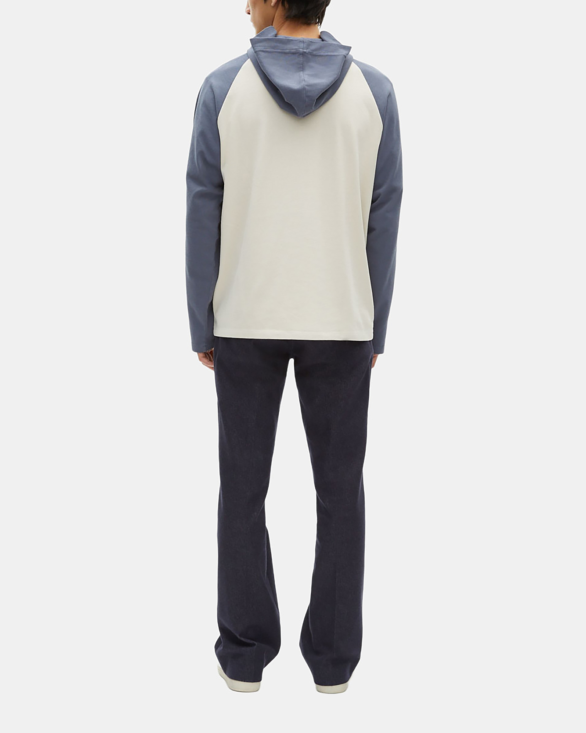 Long-sleeved T-shirt with beige logo