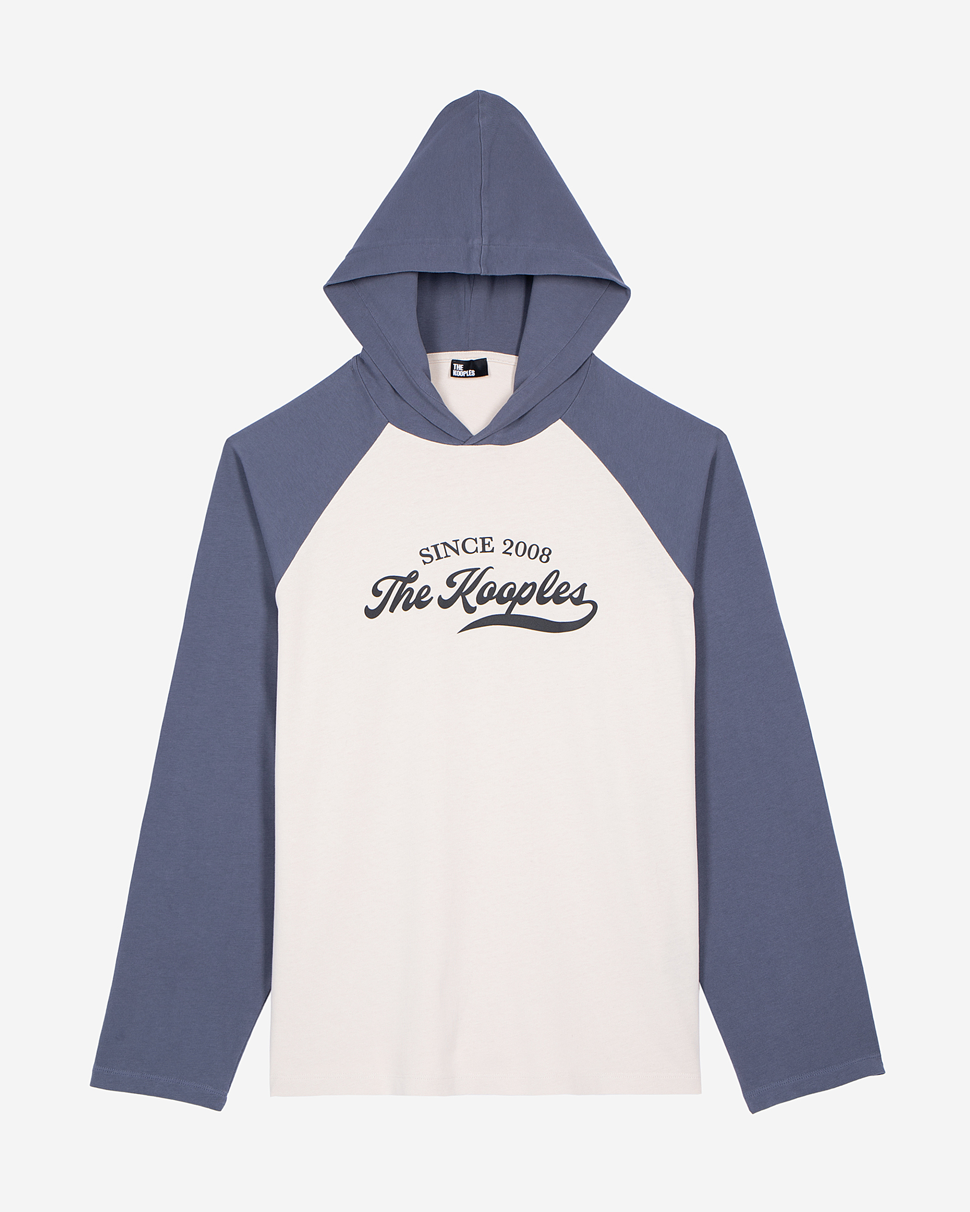 Long-sleeved T-shirt with beige logo